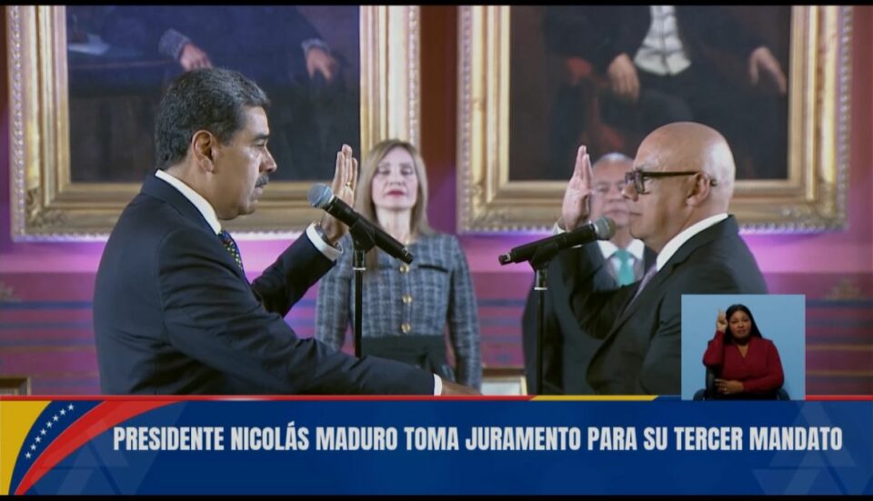 Venezuela’s Maduro sworn in for third presidential term despite lack of evidence of his victory